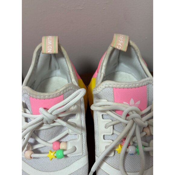 Adidas NMD R1 J White Beam Pink HP7882 Women’s Shoes Size 5.5 Running Walking - Picture 4 of 10
